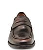 Color:Black - Image 5 - Men's Tyler Brush Leather Penny Loafers