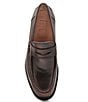 Color:Black - Image 6 - Men's Tyler Brush Leather Penny Loafers