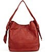 Frye Nora Knotted Hobo Bag, Color:Burgundy - Image 1