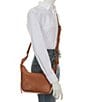 Color:Beige - Image 4 - Nora Knotted Soft Leather Crossbody Bag
