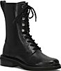 Frye Phoebe Leather Lace Up Combat Boots - Image 1