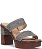Color:Grey Sky - Image 1 - Pipa Woodstock Leather Two Band Platform Sandals