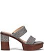 Color:Grey Sky - Image 2 - Pipa Woodstock Leather Two Band Platform Sandals