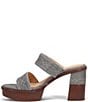Color:Grey Sky - Image 4 - Pipa Woodstock Leather Two Band Platform Sandals