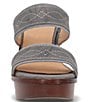 Color:Grey Sky - Image 5 - Pipa Woodstock Leather Two Band Platform Sandals