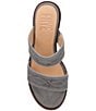 Color:Grey Sky - Image 6 - Pipa Woodstock Leather Two Band Platform Sandals