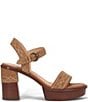 Color:Almond - Image 2 - Pipa Woodstock Suede Two Piece Platform Sandals