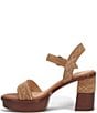Color:Almond - Image 4 - Pipa Woodstock Suede Two Piece Platform Sandals