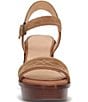 Color:Almond - Image 5 - Pipa Woodstock Suede Two Piece Platform Sandals