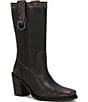 Frye Sedona Mid Calf Leather D-Ring Block Heel Boots - Image 1