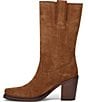Frye Sedona Mid Calf Suede D-Ring Block Heel Boots - Image 3