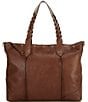 Frye Soraya Shopper Tote Bag, Color:Dark Brown - Image 1