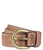 Frye Suede Contrast Stitching Belt - Image 1