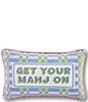 Furbish Get Your Mahj On Needlepoint Pillow - Image 1