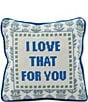Furbish Love That for You Needlepoint Pillow, Color:Multi - Image 1