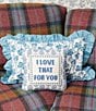 Furbish Love That for You Needlepoint Pillow, Color:Multi - Image 3