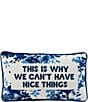 Furbish Nice Things Needlepoint Pillow, Color:Mutli - Image 1