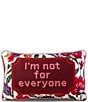 Furbish Not For Everyone Needlepoint Pillow, Color:Pink - Image 1