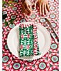 Furbish Pomegranate Print Cotton Napkins, Set of 4, Color:Green - Image 4