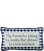 Furbish Reservations Needlepoint Pillow, Color:Multi - Image 1