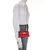 Color:Rosso Venezi - Image 4 - 1927 Mini Leather Crossbody Bag
