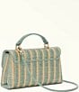 Color:Toni Mineral - Image 2 - 1927 Mini Striped Top Handle Straw Crossbody Bag