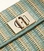 Color:Toni Mineral - Image 4 - 1927 Mini Striped Top Handle Straw Crossbody Bag