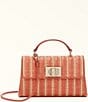 Color:Toni Cannell - Image 1 - 1927 Mini Striped Top Handle Straw Crossbody Bag