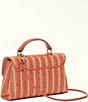 Color:Toni Cannell - Image 2 - 1927 Mini Striped Top Handle Straw Crossbody Bag