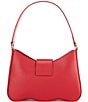 Color:Rosso Veneziano - Image 2 - 1927 Wave Leather Shoulder Bag
