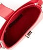 Color:Rosso Veneziano - Image 3 - 1927 Wave Leather Shoulder Bag