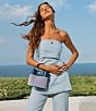 Furla Amelia Canvas Stripe Handle Mini Bucket Bag - Image 5