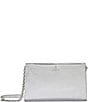 Furla Camelia Mini Silver Metallic Crossbody Bag, Color:Silver - Image 1