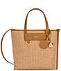 Furla Divide It Small Woven Tote Bag - Image 1