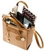 Furla Divide It Small Woven Tote Bag - Image 4