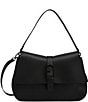 Furla FURLA Flow Large Solid Black Top Handle Shoulder Bag, Color:Nero - Image 1