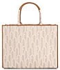 Furla Opprotunity Canvas Logo Print Large Handle Tote Bag - Image 1