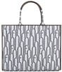 Furla Opprotunity Canvas Logo Print Large Handle Tote Bag - Image 1