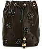 Furla Mini Sfera Soft Jeweled Flowers Bucket Bag - Image 1