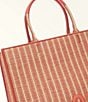 Color:Toni Cannell - Image 4 - Striped Large Opportunity Rafia Straw Leather Tote Bag