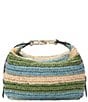 Furla Tonie Crochet Raffia Mini Hobo Bag - Image 1