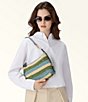 Furla Tonie Crochet Raffia Mini Hobo Bag - Image 5