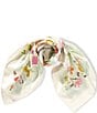 Furla Tortona Carre Floral Silk Square Scarf, Color:Toni Rugiada - Image 1