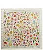 Furla Tortona Carre Floral Silk Square Scarf, Color:Toni Rugiada - Image 2