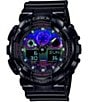 Color:Black - Image 1 - Men's Ana-Digi Black Resin Strap Chronograph Watch