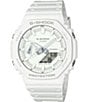 Color:White - Image 1 - Unisex Mono Ana-Digi White Resin Strap Watch