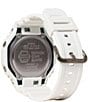 Color:White - Image 3 - Unisex Mono Ana-Digi White Resin Strap Watch