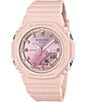 Color:Pink - Image 1 - Women's Metallic Face Ana-Digi Pink Resin Strap Watch