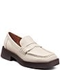 Color:Off White - Image 1 - Bowery Leather Loafers