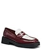 Color:Wine Combo - Image 1 - Bowery Square Toe Leather Penny Loafers